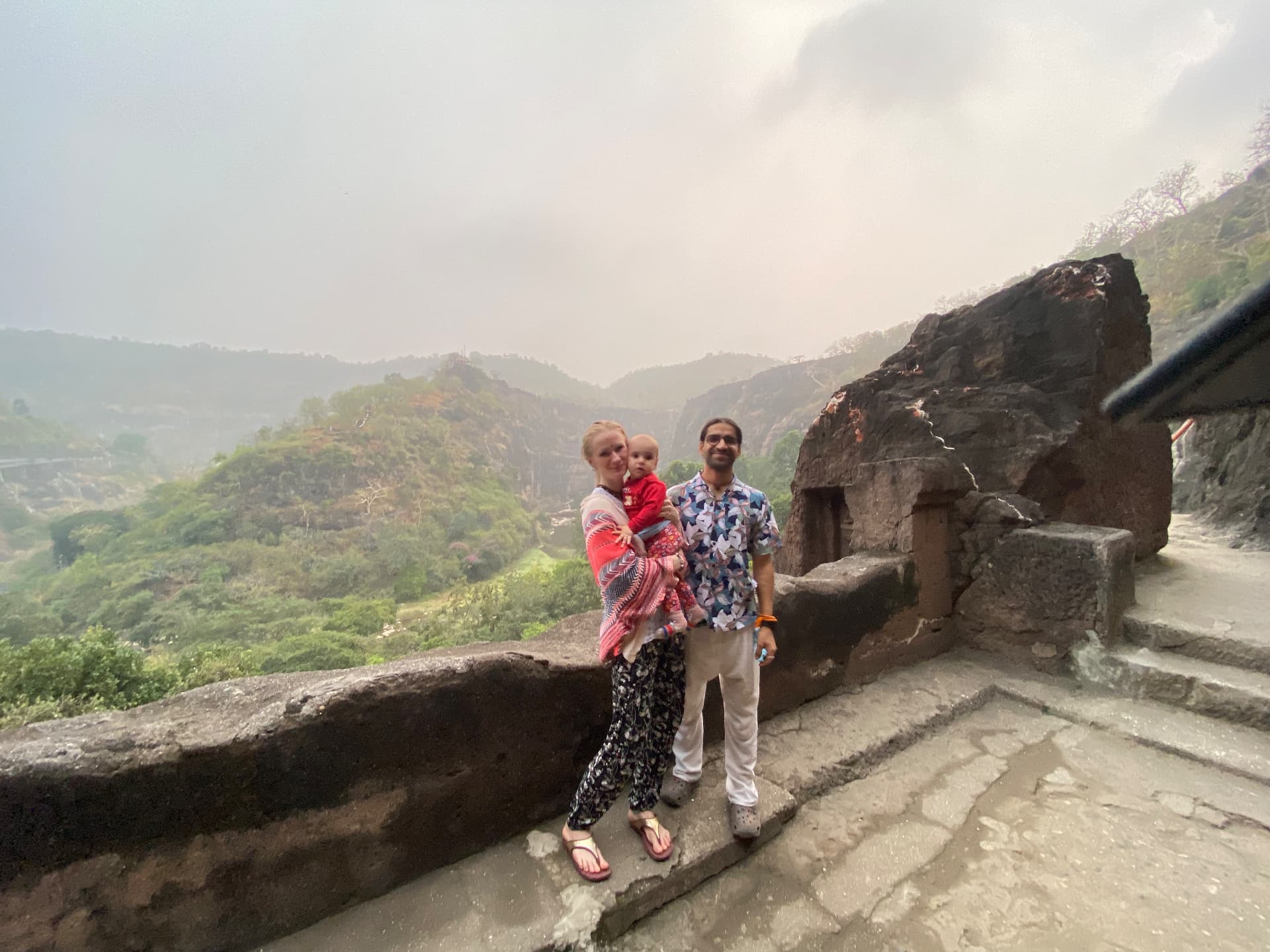 Above the valley at the Ajanta caves